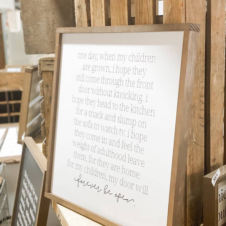 Lily and Sparrow - Wholesale Sign - One Day When My Children | Mother's Day Gift3
