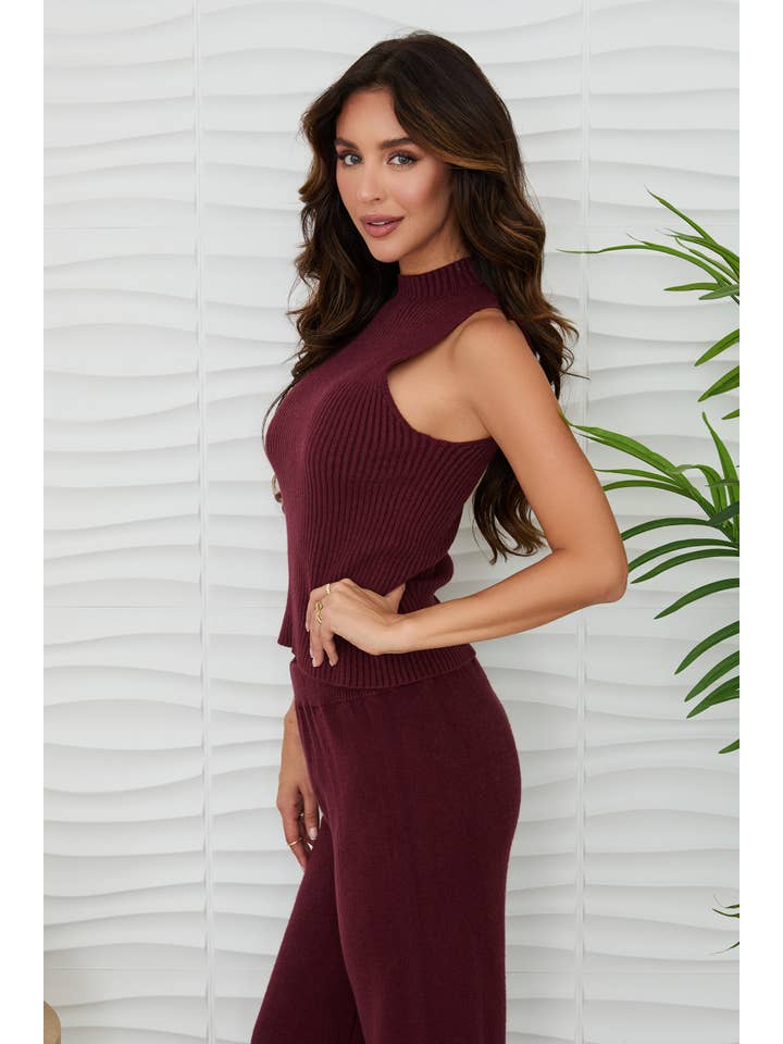 MILIO MILANO - Vente Haut en maille â femme - COQUILLE CĂTELĂE EN VISCOSE SANS MANCHES (330117/37715)26