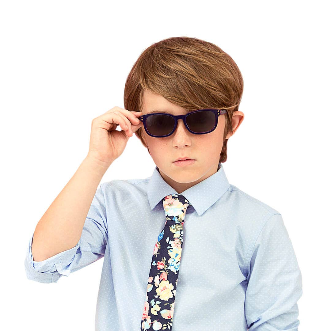toucca kids - Wholesale Sunglasses - Kids - Brandon Navy Blue Classic Polarized Kids Sunglasses4
