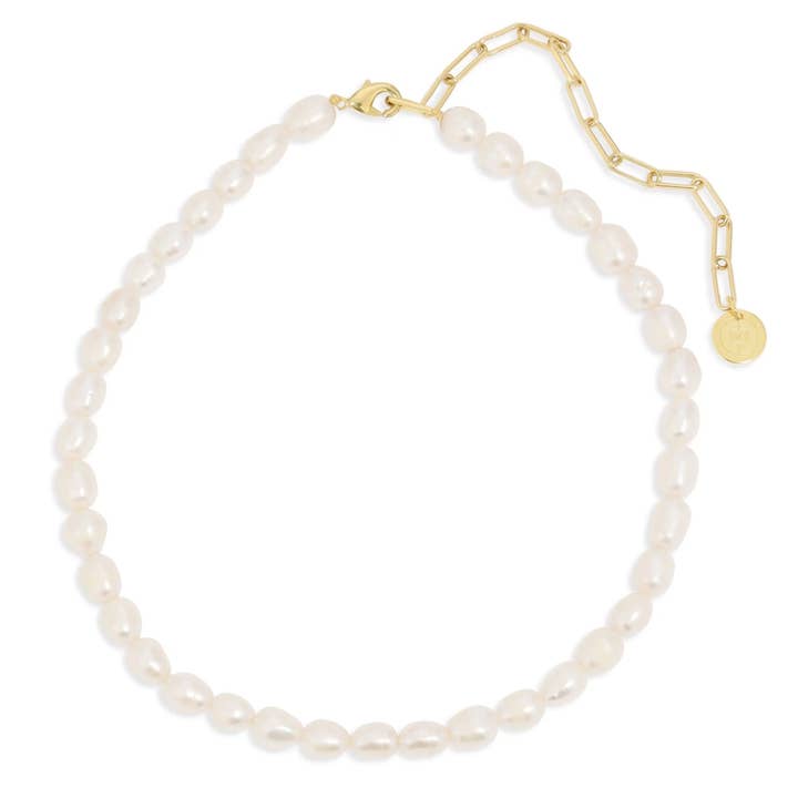 Collier ras-du-cou Piper Pearl pour la vente par Eklexic