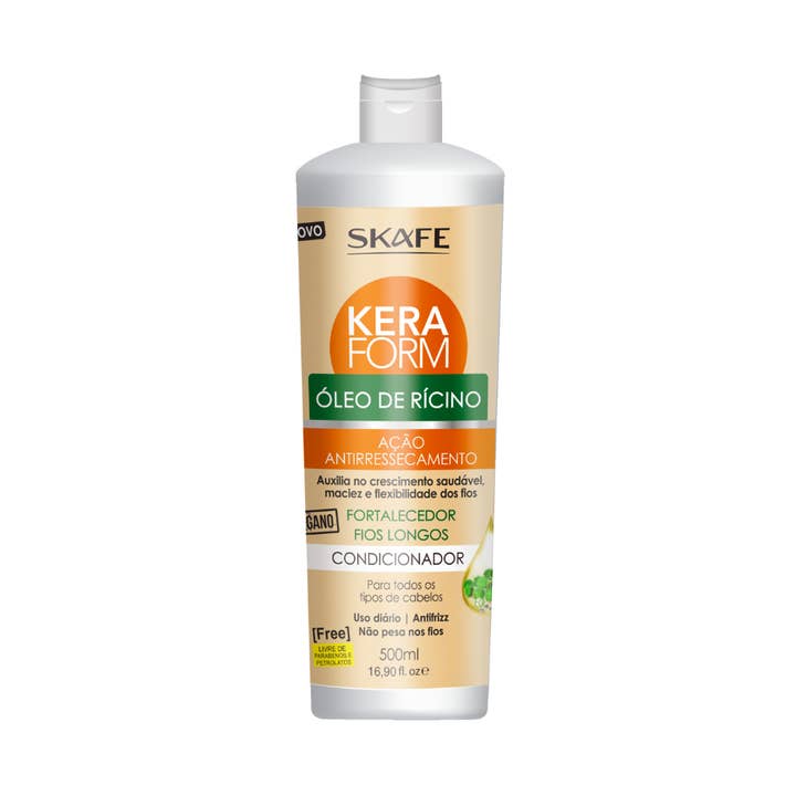 Condicionador Skafe Keraform Óleo de Rícino 500ml – Força, Hidratação e Crescimento Saudável por atacado de Natubrazil