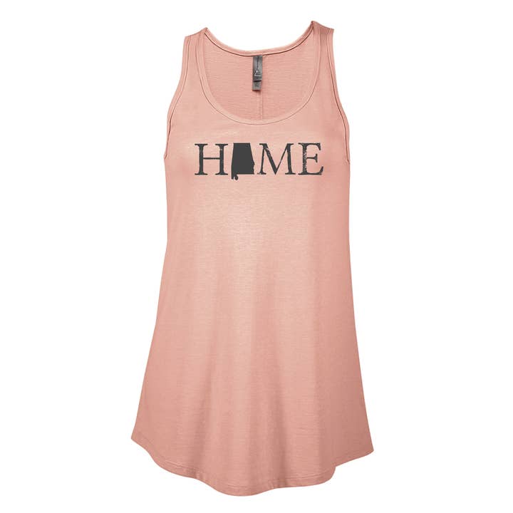 Alabama HOME Women's Flowy Tank for wholesale by Green Pea Press