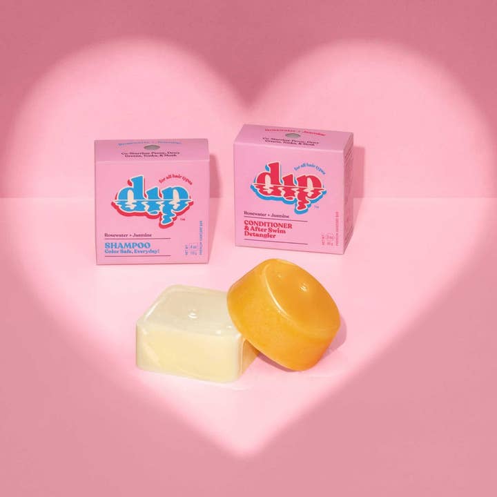 Dip - Wholesale Shampoo Puck/Solid Shampoo - Mini Dip Color Safe Shampoo Bar for Every Day - Rosewater &