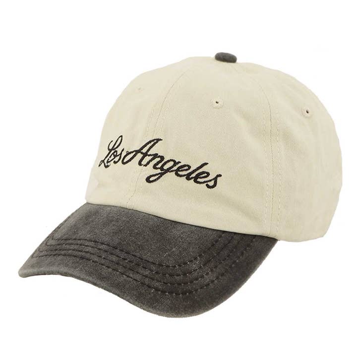 anbfashion - Wholesale Baseball Cap - Women's - Los Angeles Embroidery Cotton Cap