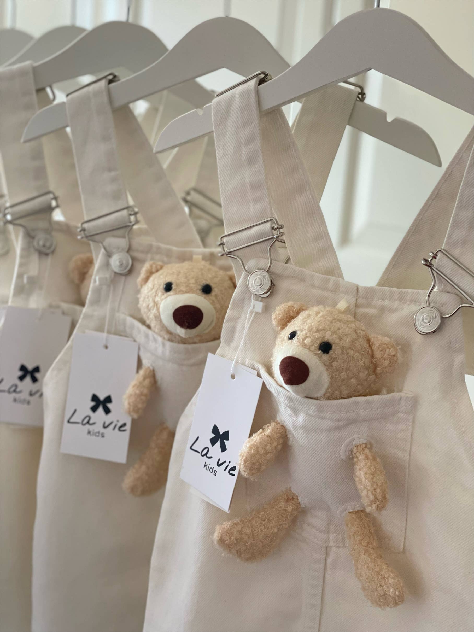 La vie - Wholesale Overalls - Kids - Children's clothing bib dress girl dress
Denim teddy bear baby (4