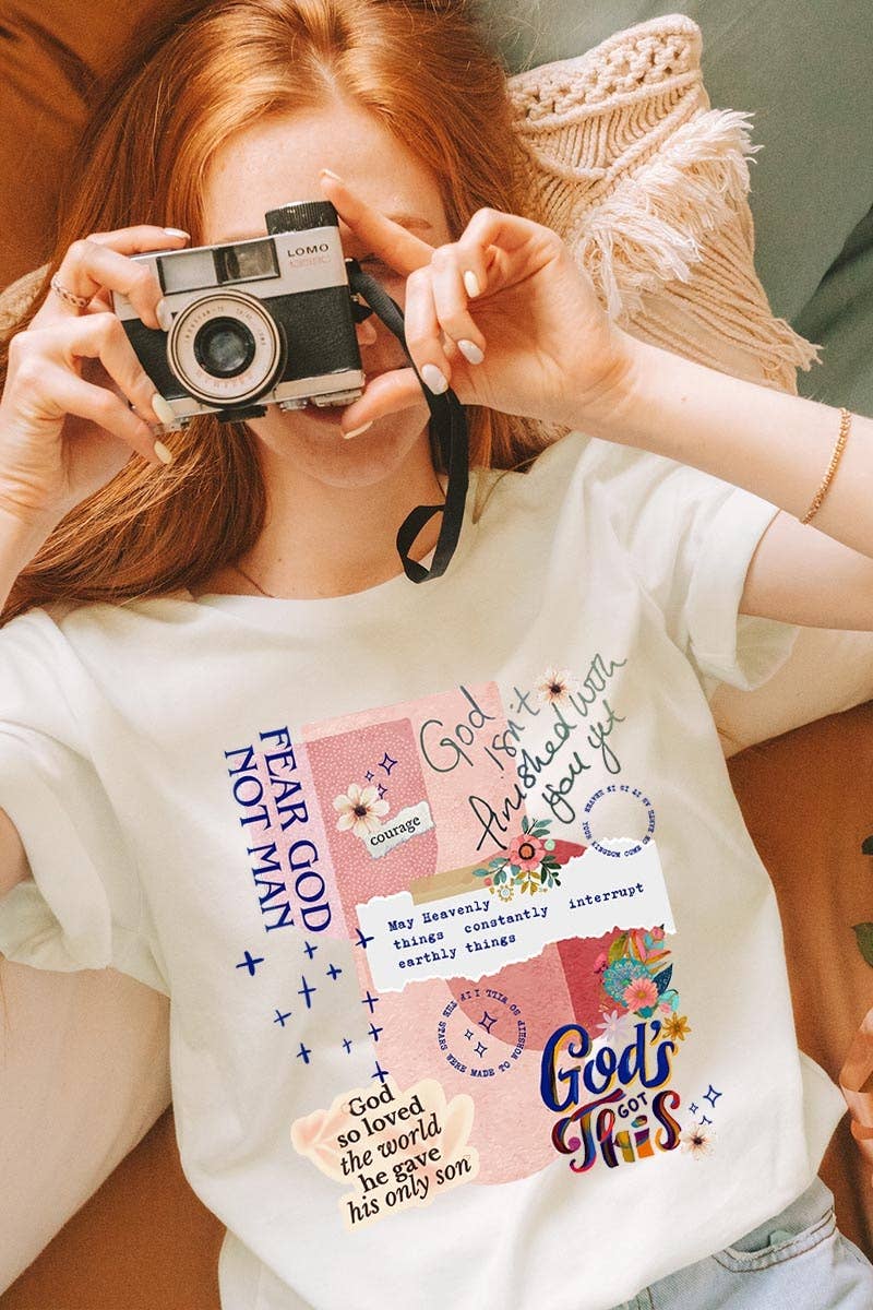 COLORBEAR – wholesale T-shirt med logga - Dam – Kristen collagegrafik t-shirt15