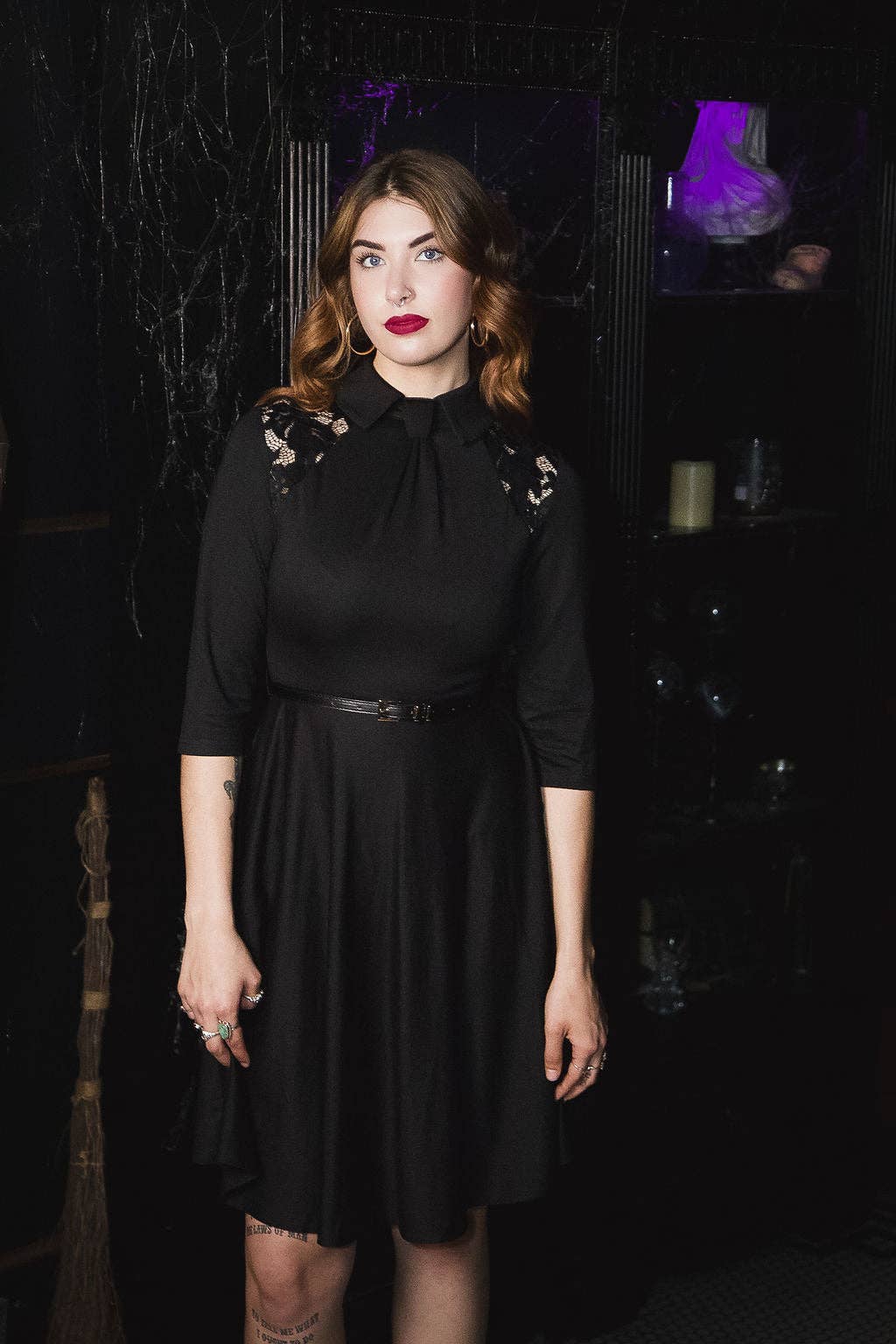 Witchwood Bags – wholesale Dress – Women's – Shelley - Faux Tie Fit and Flare Dress - READY TO SHIP1