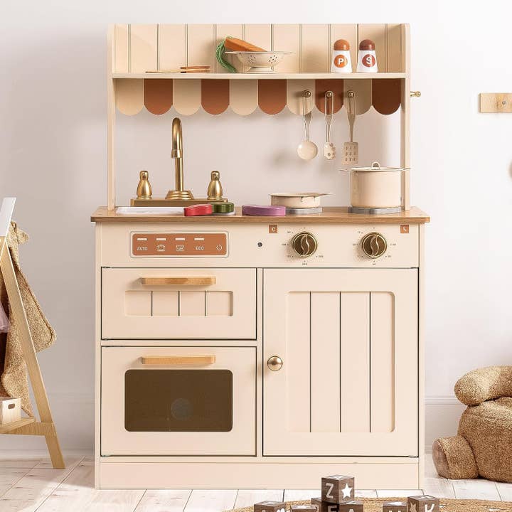 Robud & Mewoofun Official Store - Wholesale Toy Set - Kids - Robud Wooden Kitchen Playset Pretend Cooking Play Toys Gifts1