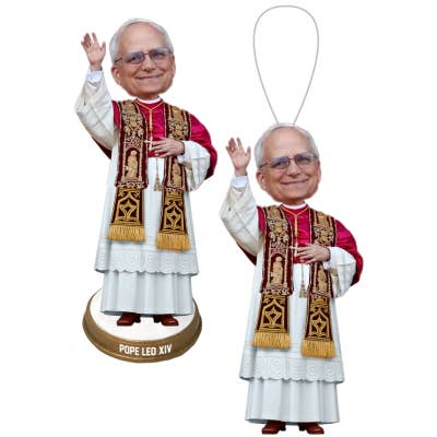 National Bobblehead Hall of Fame and Museum - Wholesale Ornament - Pope Leo XIV Ornament and Mini Bobbleheads (Presale)