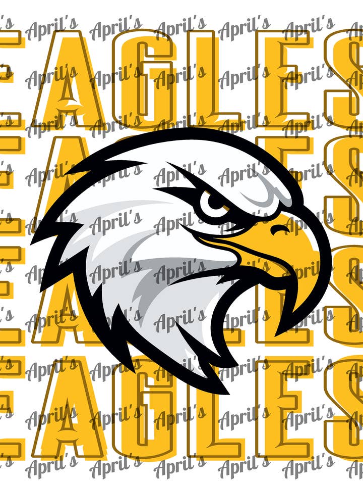 Eagles Repeat Mascot DTF Transfer for wholesale by Signs By Aprils LLC