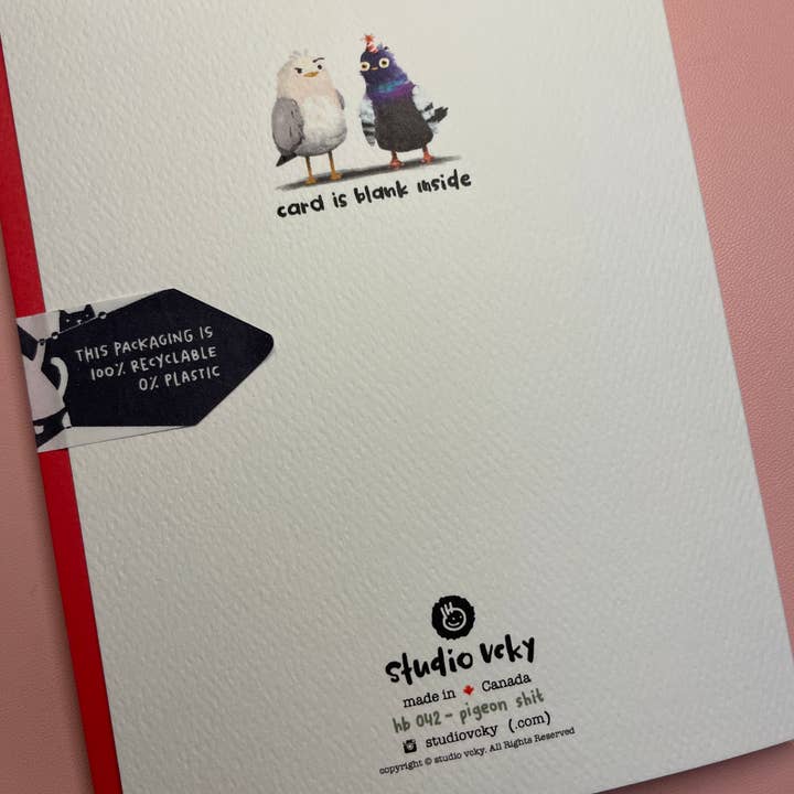 studio vcky - Wholesale Birthday Card - Greeting Card - Pigeon Got You2