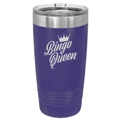 Sugar City Maker – wholesale Insulated mug/tumbler – Bingo Queen 20oz Tumbler4