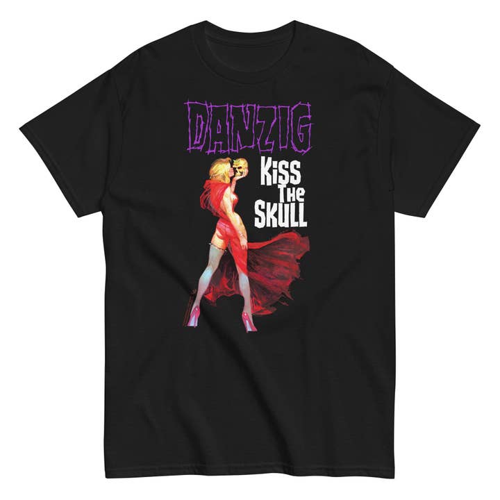 Hyper Iconic – wholesale T-shirt (graphic) – unisex – Danzig - Kiss The Skull T-Shirt