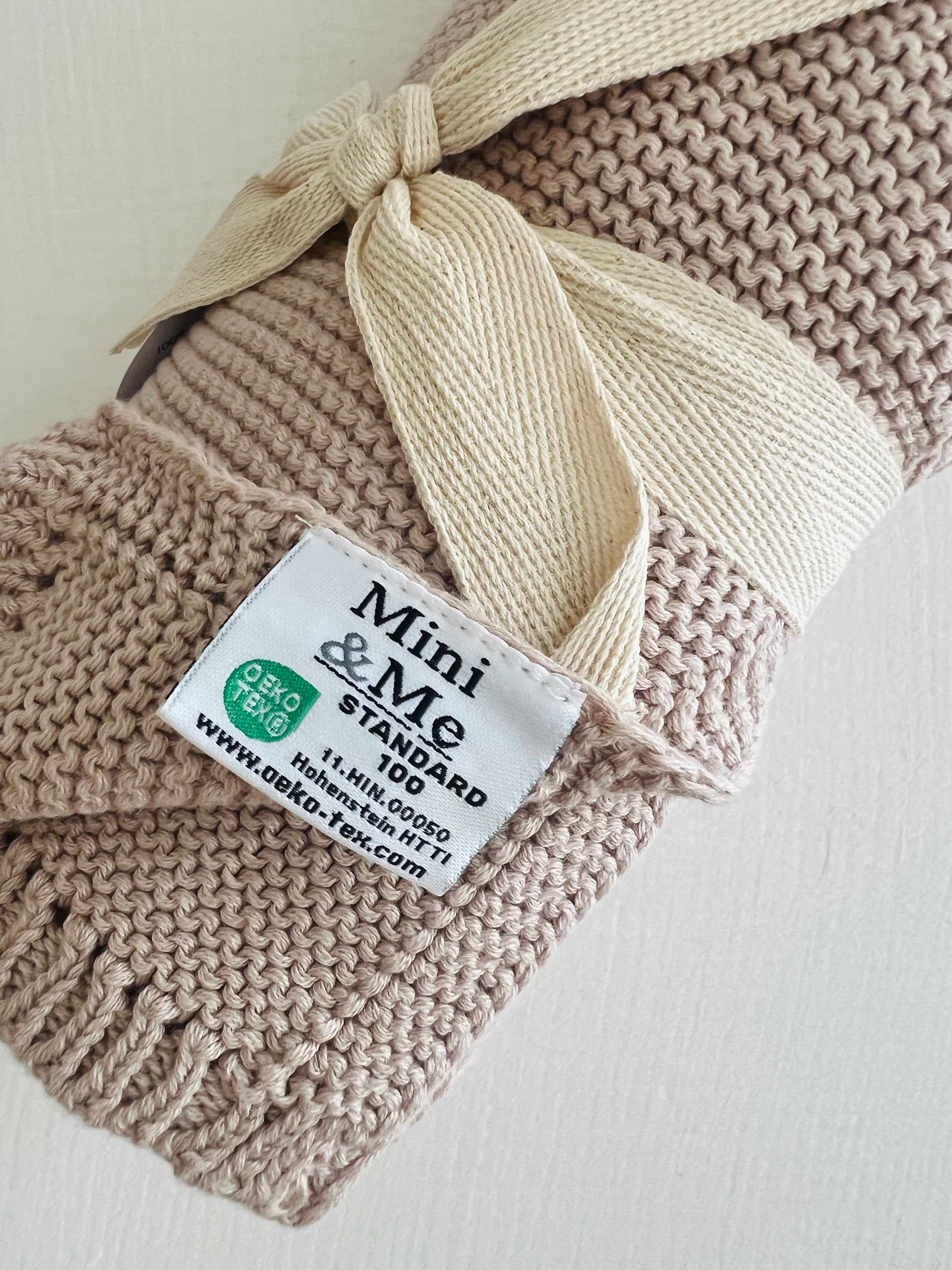 Cuddle Bug & Co - Wholesale Bedding Blanket - Kids & Baby - Mini & Me Cable Baby Blanket Seashell2