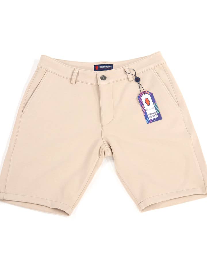 Beige mjuka shorts för wholesale av Luchiano Visconti