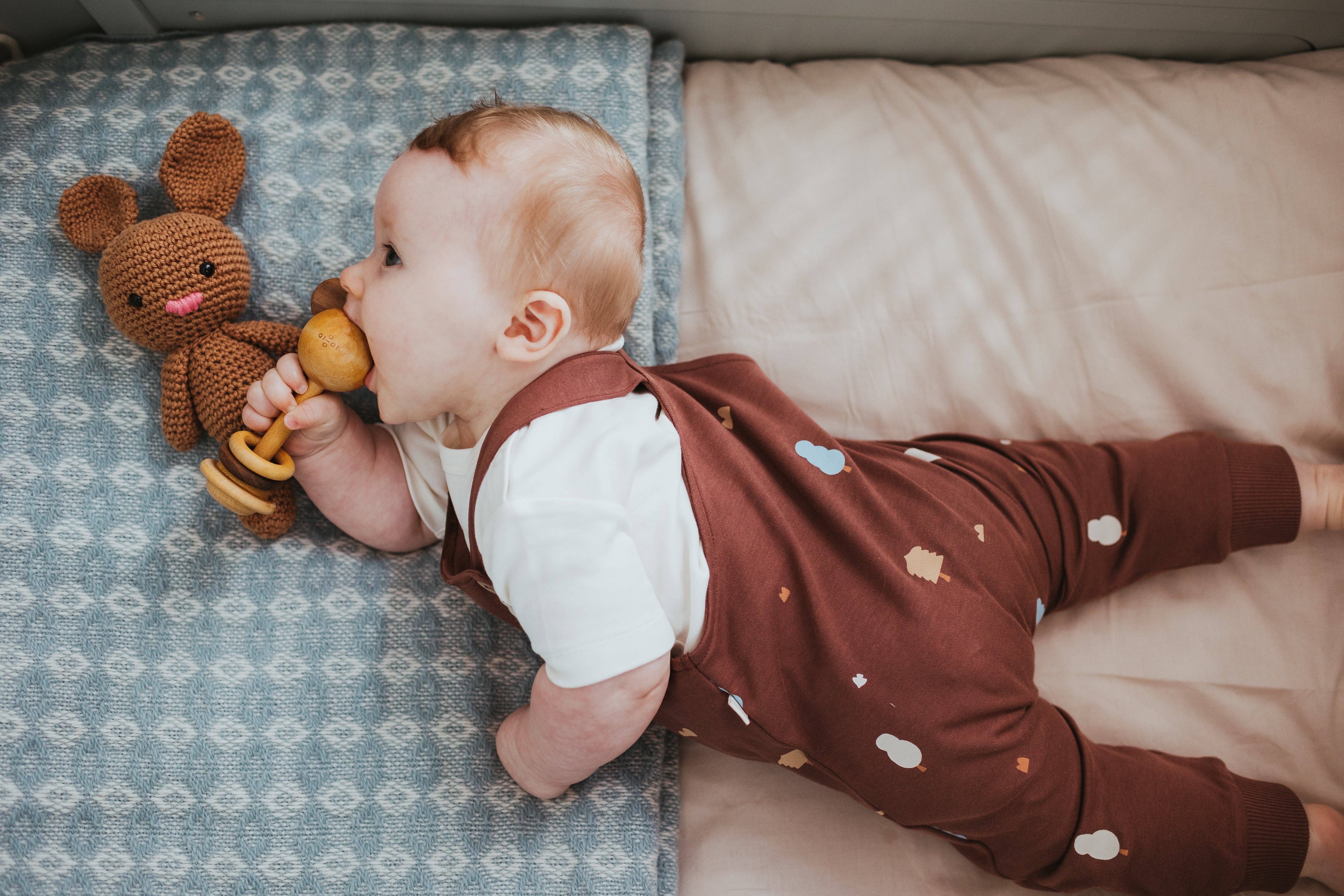 Mini & Humble - Wholesale Overalls - Baby - 100% Organic Cotton Dungarees in Raisin1