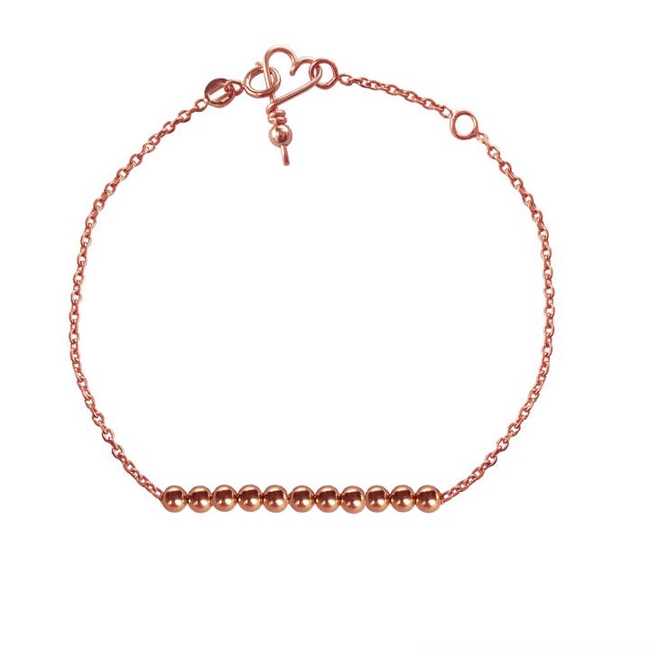 Perlisian bracelet n°11 pink gold-filled for wholesale by PADAM PADAM