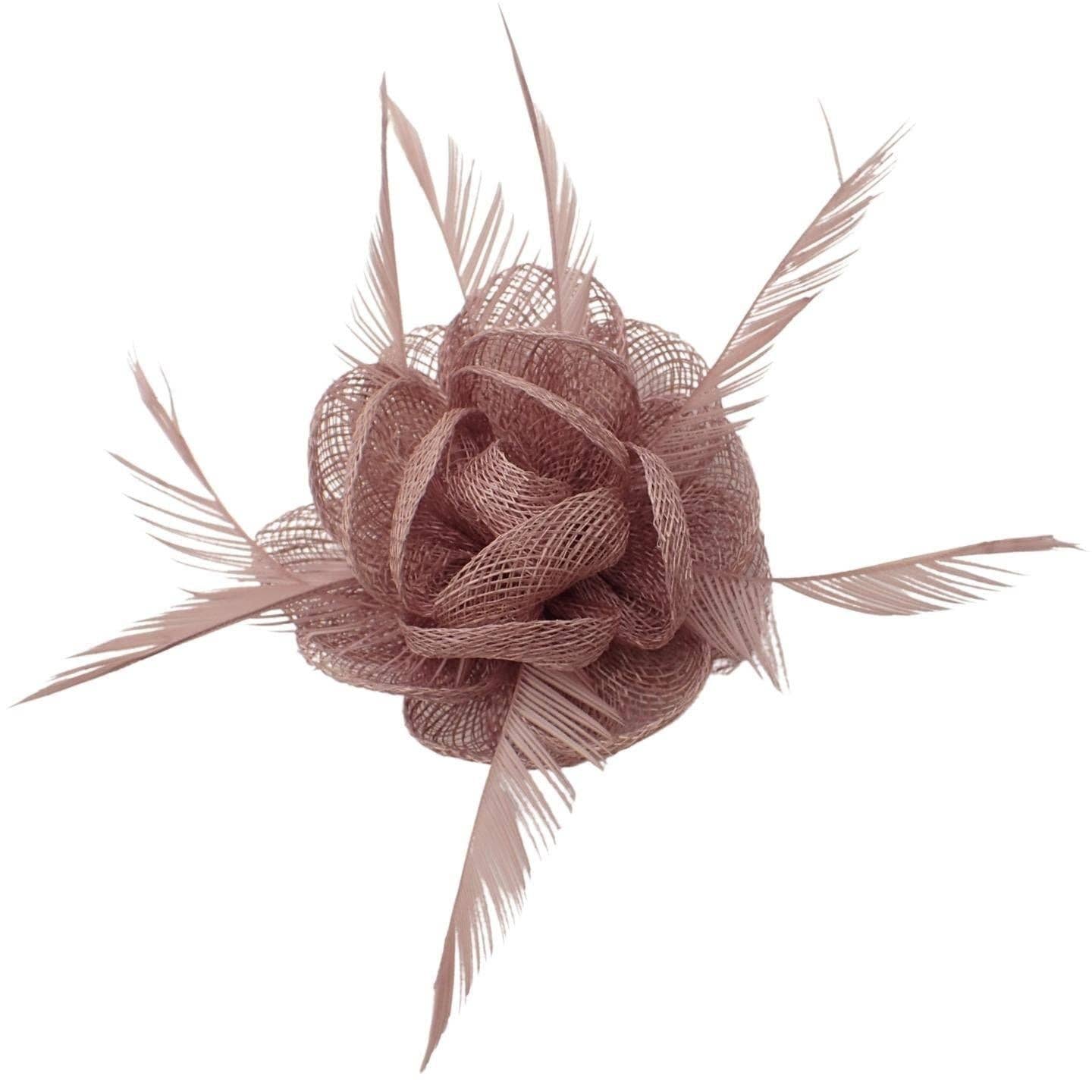 Topkids Accessories - Wholesale Fascinator Hat - Women's - Fascinator Hair Clip Fascinator Flower Hair Clip Fabric Flower Clip Wedding Fascinator Wedding Corsage Flower Fascinator On Clip & Brooch Pin For Women, Ladies, Girls14
