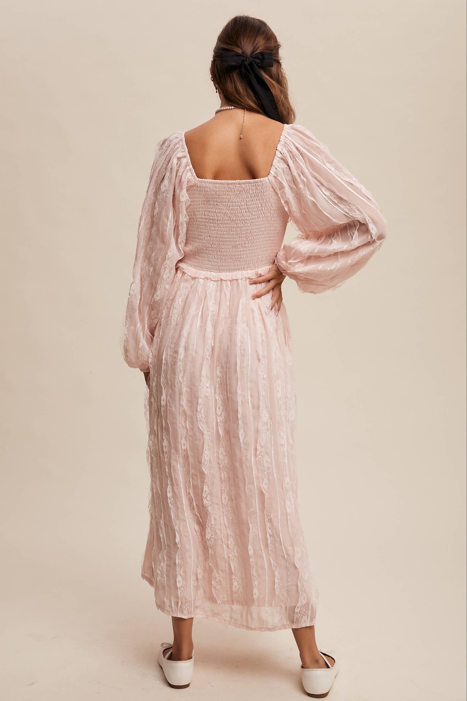 Listicle - Wholesale Dress - Women's - Romantic Lace Midi Dress29