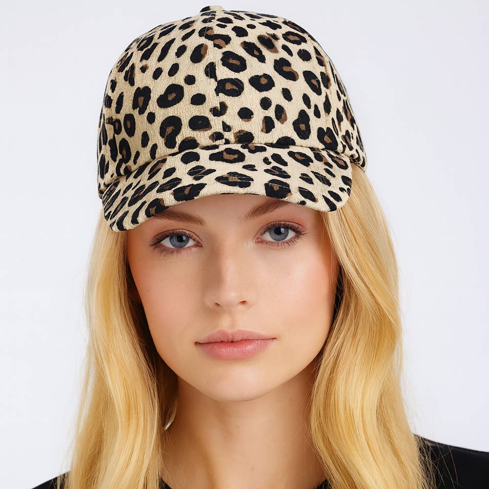 Sensibling Corp. - Wholesale Baseball Cap - Women's - Leopard Print Baseball Cap0