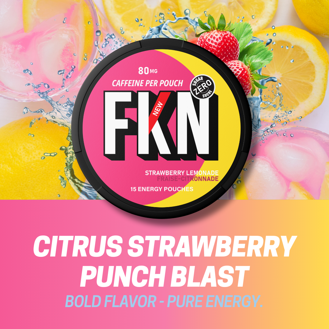 FKN Rich - Wholesale Powdered Health Drink - FKN Caffeine Pouches (Strawberry Lemonade) 80MG2