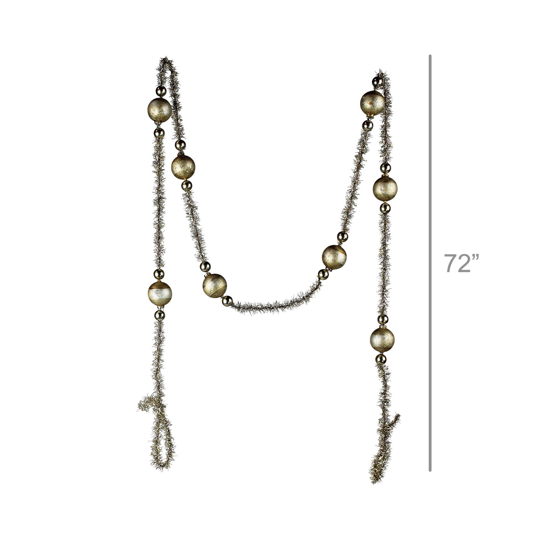 HomArt - Wholesale Bunting/Garland - Glass & Tinsel Garland, Gold2