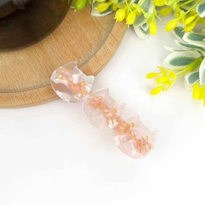 TheDivaSoap – Großhandel Haarclip – Damen – Acetat Drei Kätzchen Entenschnabel-Haarspange, Süße Katzen-Haarspange