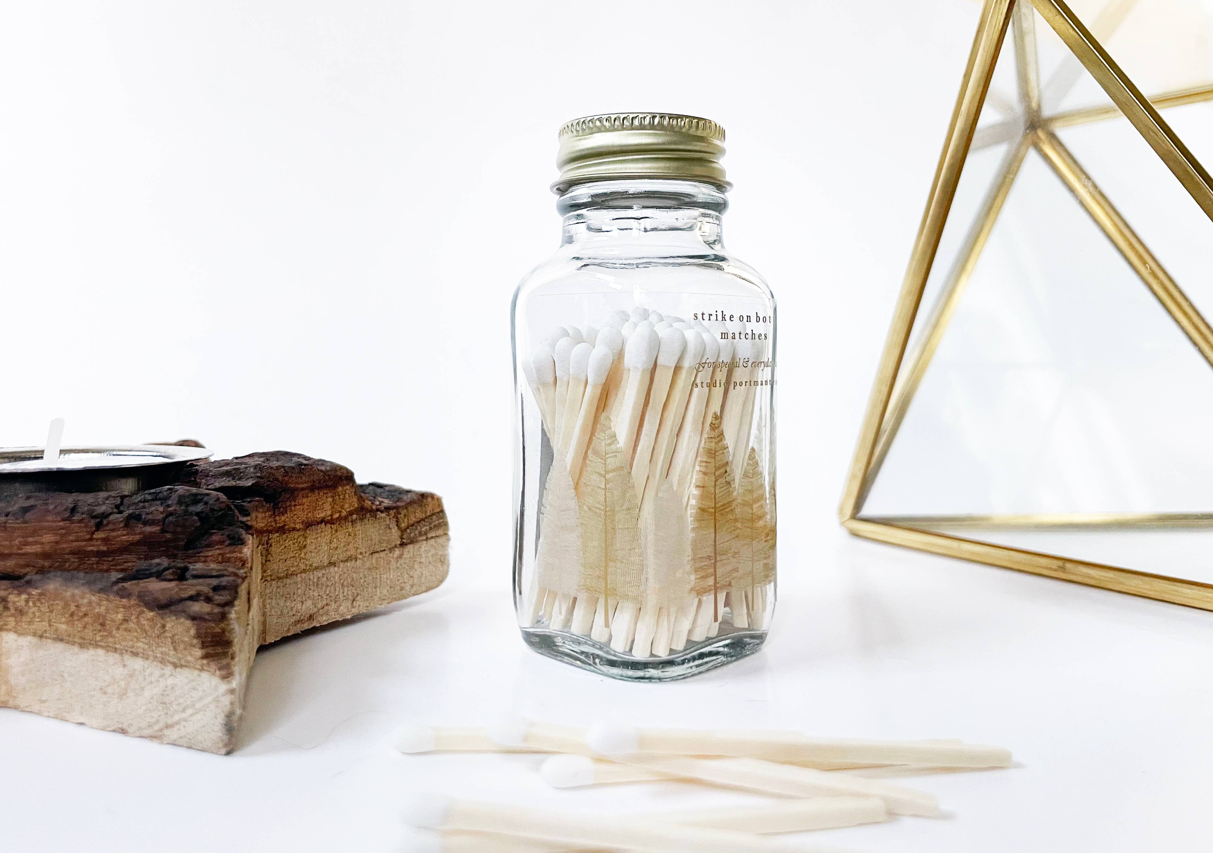 Studio Portmanteau - Wholesale Matches - Variety Pack of Noble Fir Trees 2" White Match Jars8
