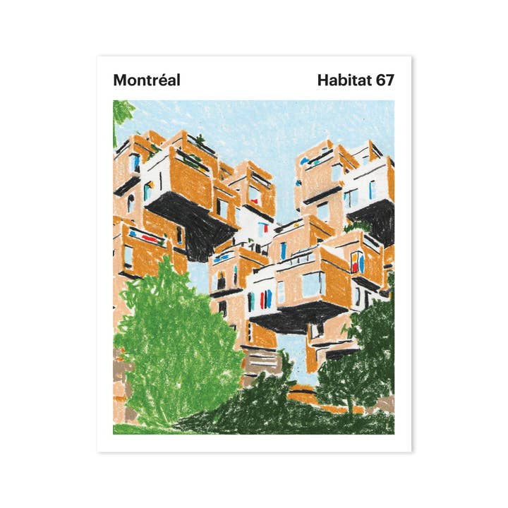 MONTRÉAL - HABITAT 67 — Postcard for wholesale by Paperole