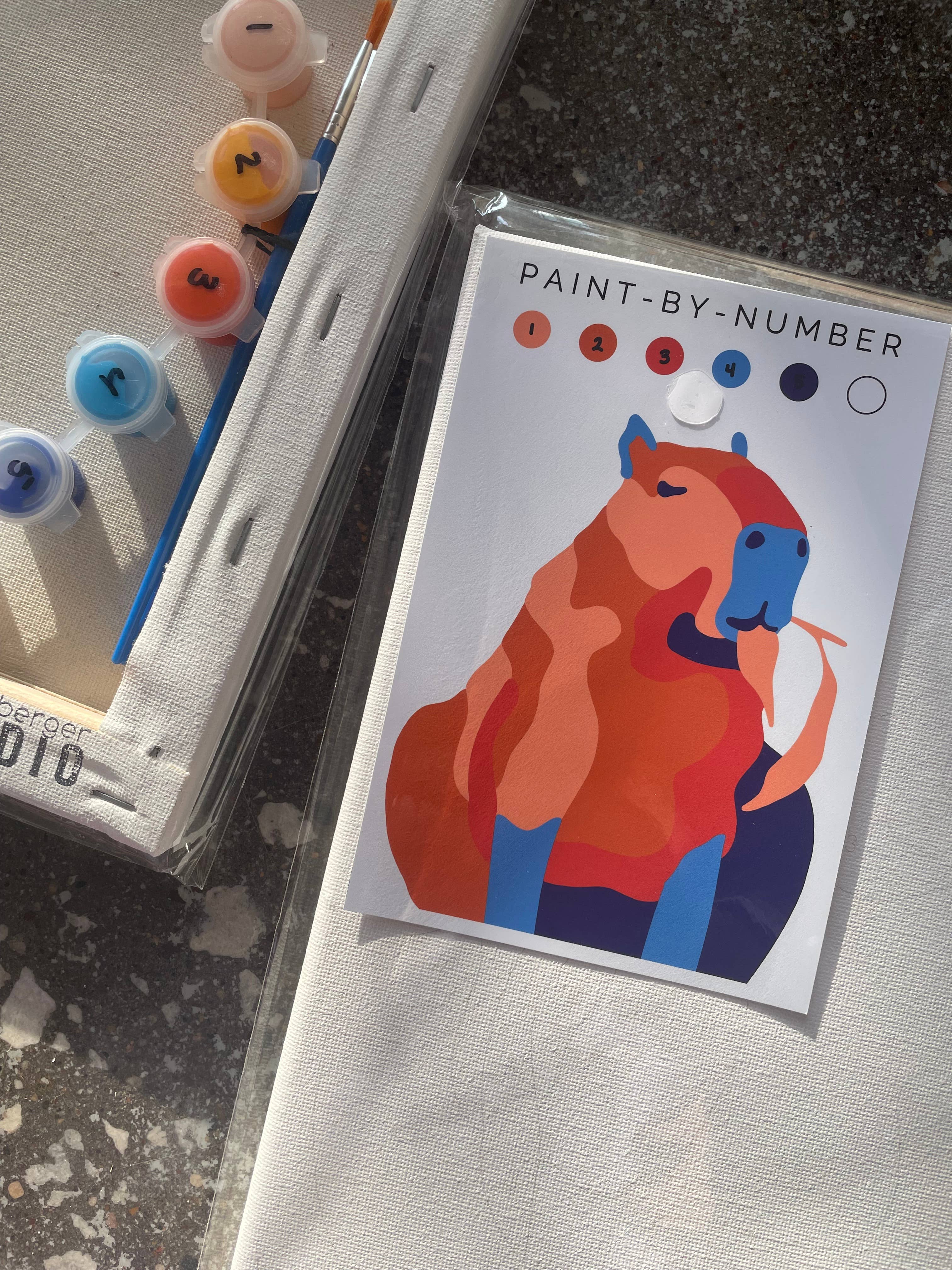 Fundenberger Studio - Wholesale DIY Craft Kit - Capybara Paint-By-Number3