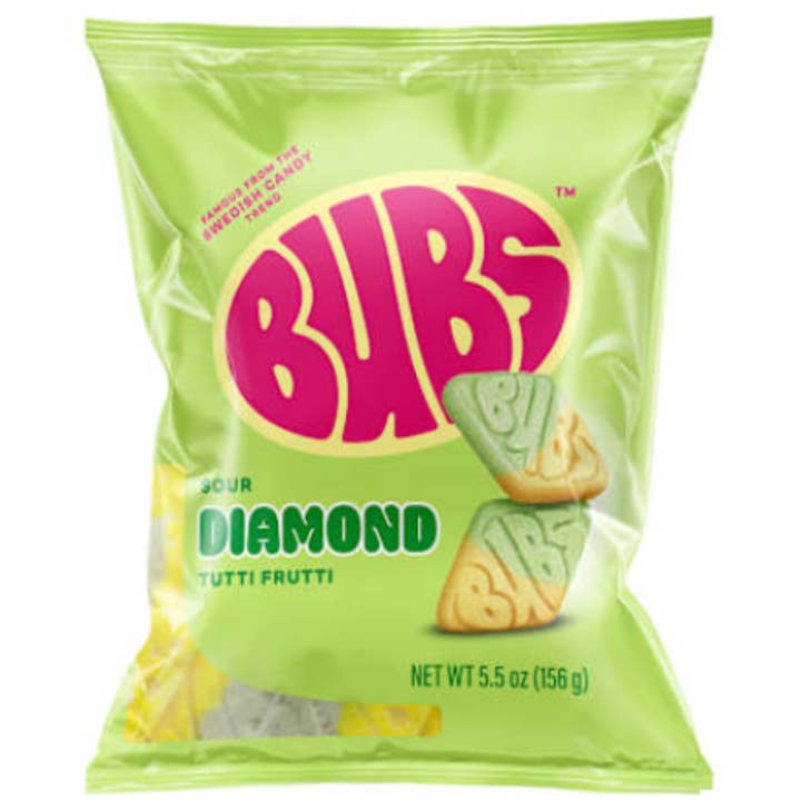 Bubs Tutti Frutti 5.5oz - Pack of 8 for wholesale by Stock Boy Candy Co.