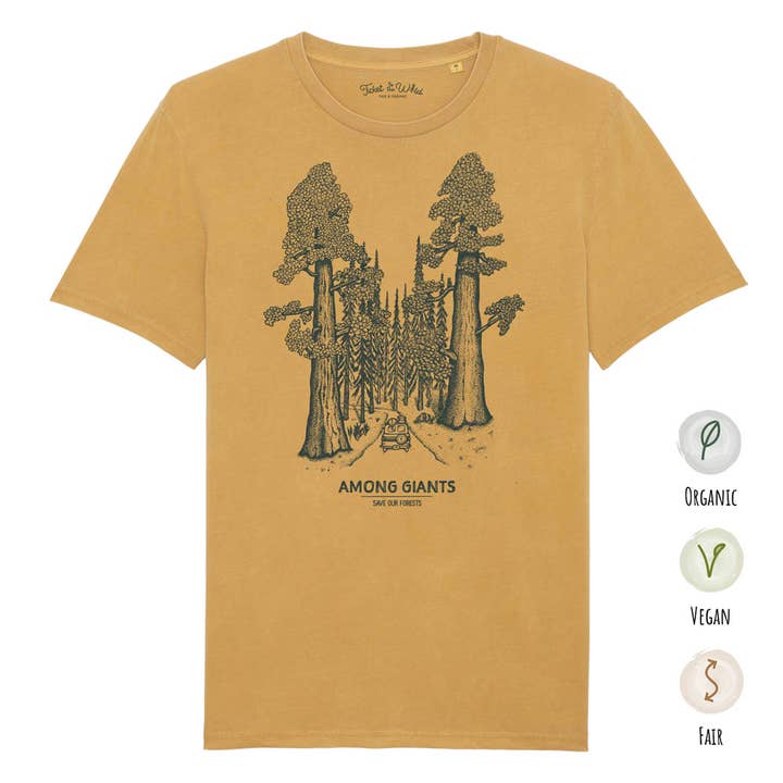 Shirt "Among Giants" Yukon Yellow for engroshandel hos Ticket To The Wild