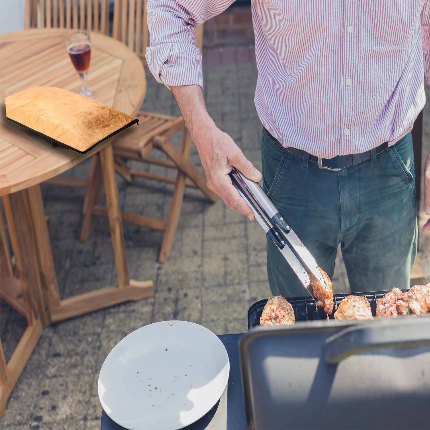 VIGOR – wholesale Grillverktyg för utomhusanvändning – Hållbar Vattentät Tvättbar Köttisolerad Väska Hopfällbar Vila1