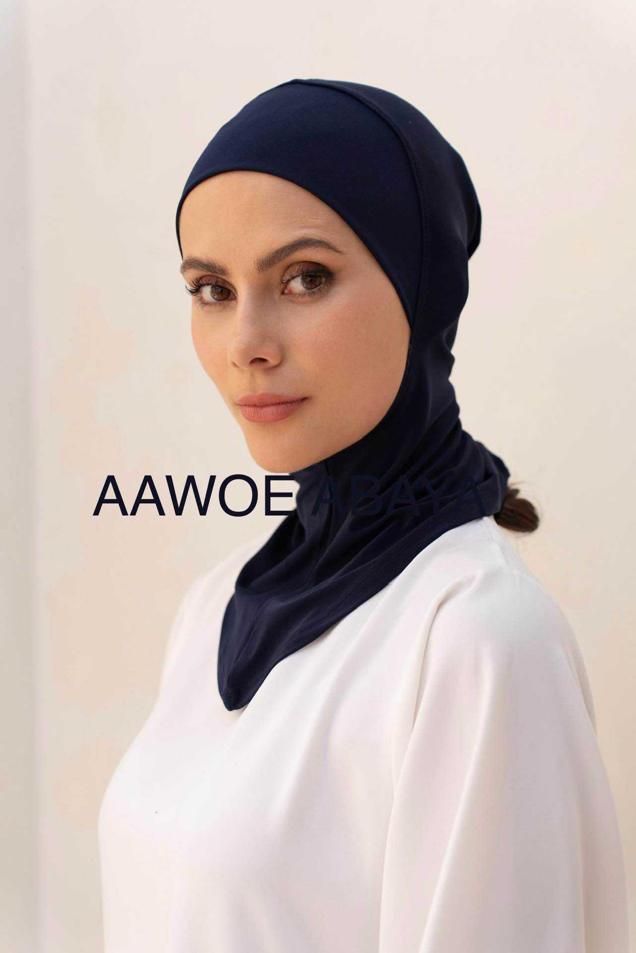 Aawoe Abaya – wholesale Hijab - Dam – Elegant hijabmössa med kaffekant - 228820