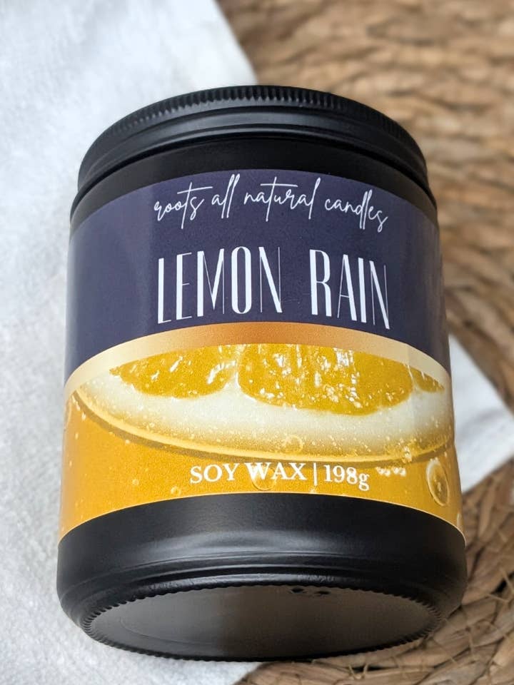 Lemon Rain | 7oz for wholesale by Roots Natural Candles