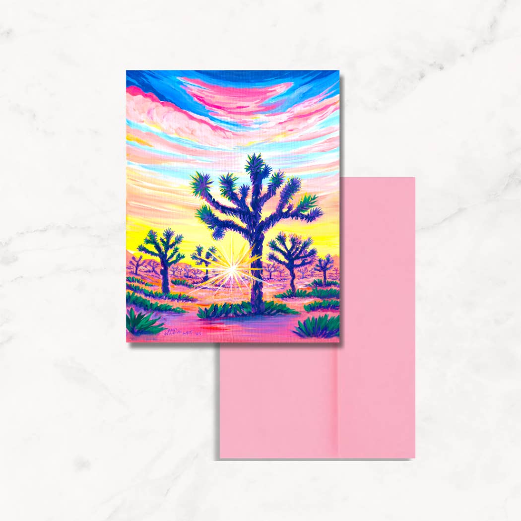 Wilkie Studios - Wholesale Everyday Greeting Card - Mornin' In Joshua Tree Greeting Card