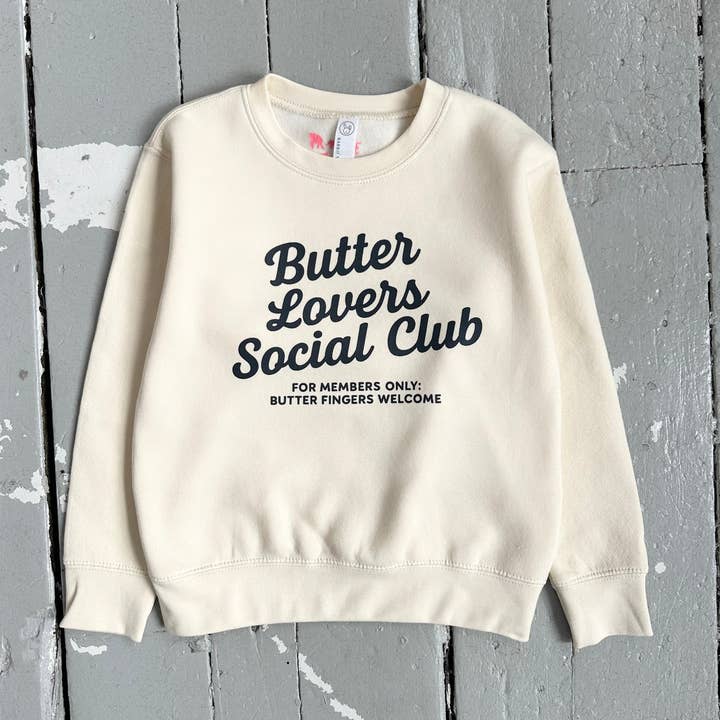 Butter Lovers Sweatshirt for wholesale by The Wishing Elephant