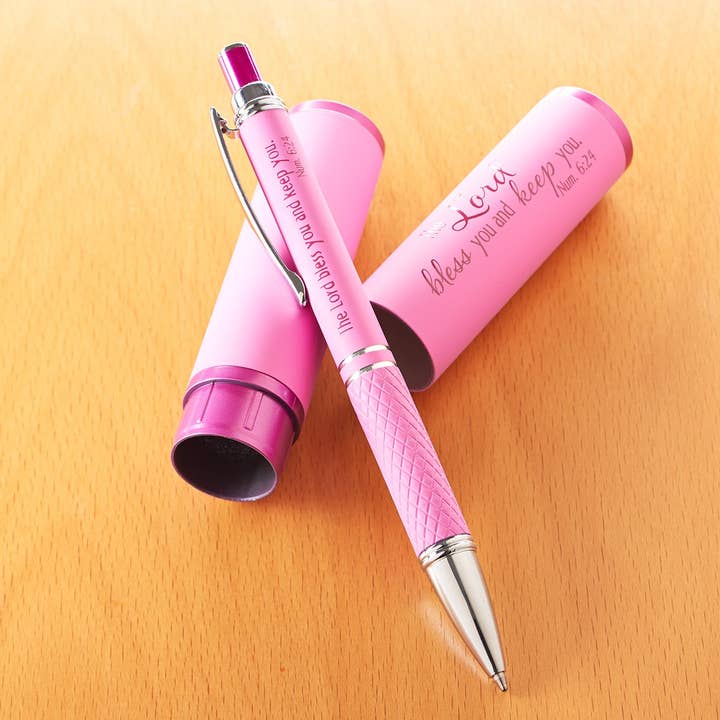 Christian Art Gifts - Wholesale Pen - Stylish Pen & Case 30pc Pre-Packed Cardboard Merchandiser