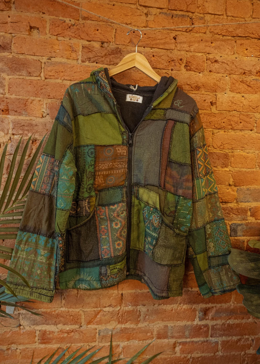 Gardenbelle Shop - Wholesale Jacket - Women's - Hippie Boho Patchwork Fleece Lined Jacket, Boho Coat Unisex2