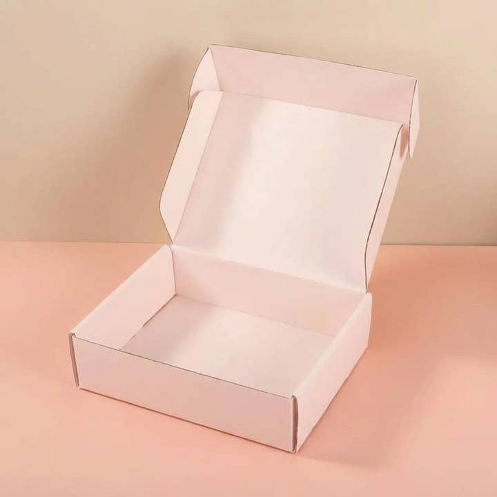 ByHome - Wholesale Gift Box - 50pc, 4 sizes Pink corrugated cardboard mailing shipping box7