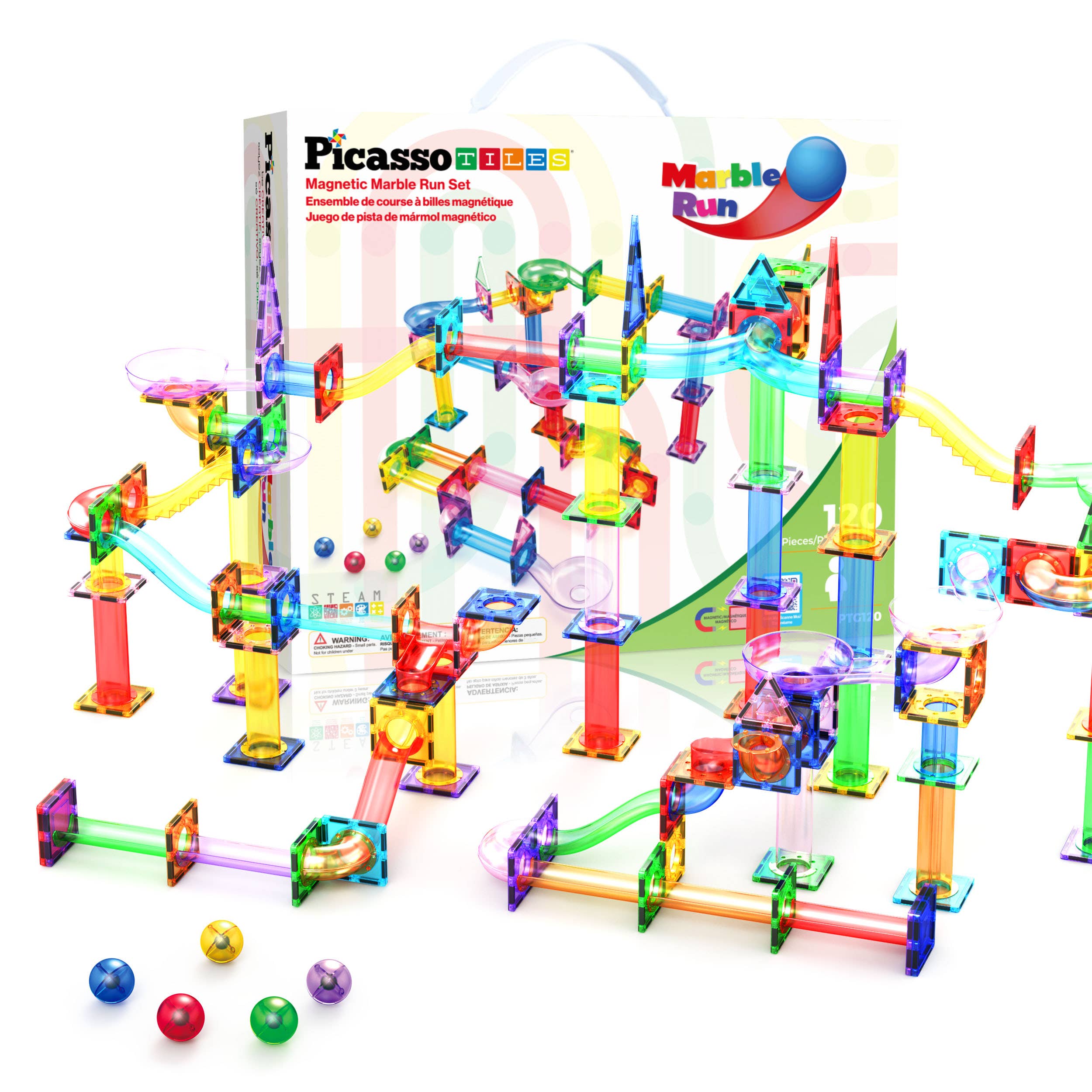PicassoTiles - Wholesale Bouwset - Kinderen - PicassoTiles Magnetische Knikkerbaan Set17