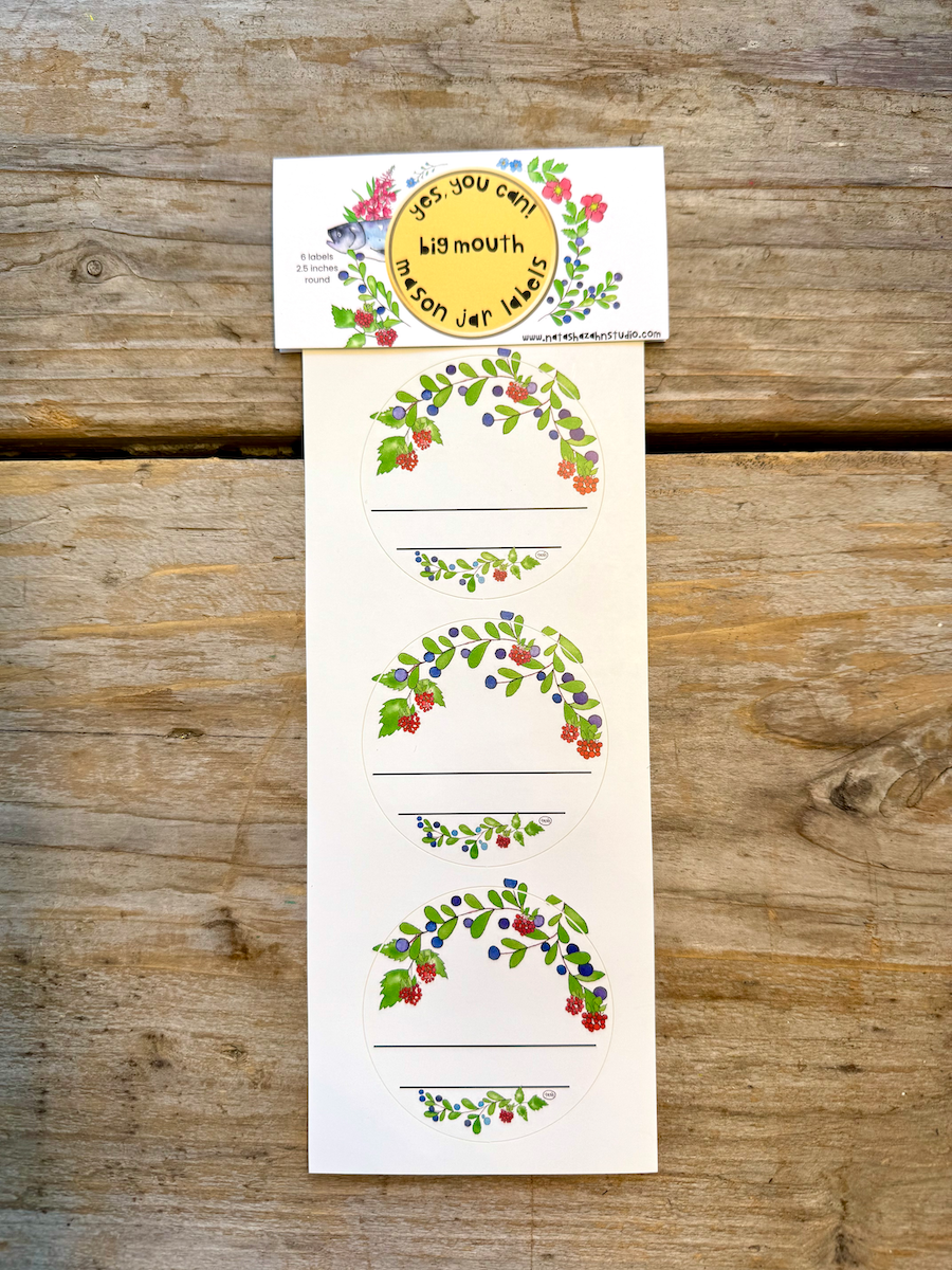 Natasha Zahn Studio - Wholesale Gift Tag Label - Mason Jar  Labels0