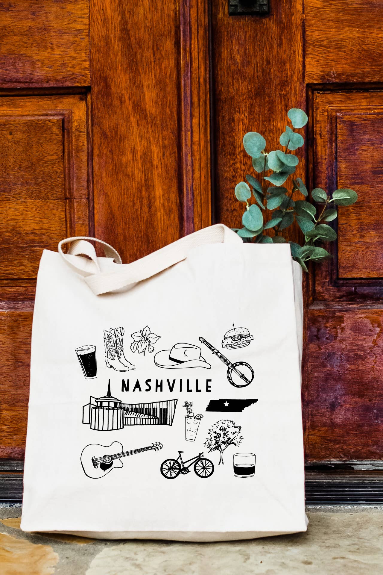 Moonlight Makers - Wholesale Tote Bag - Unisex - Nashville Collage - Canvas Tote Bags2