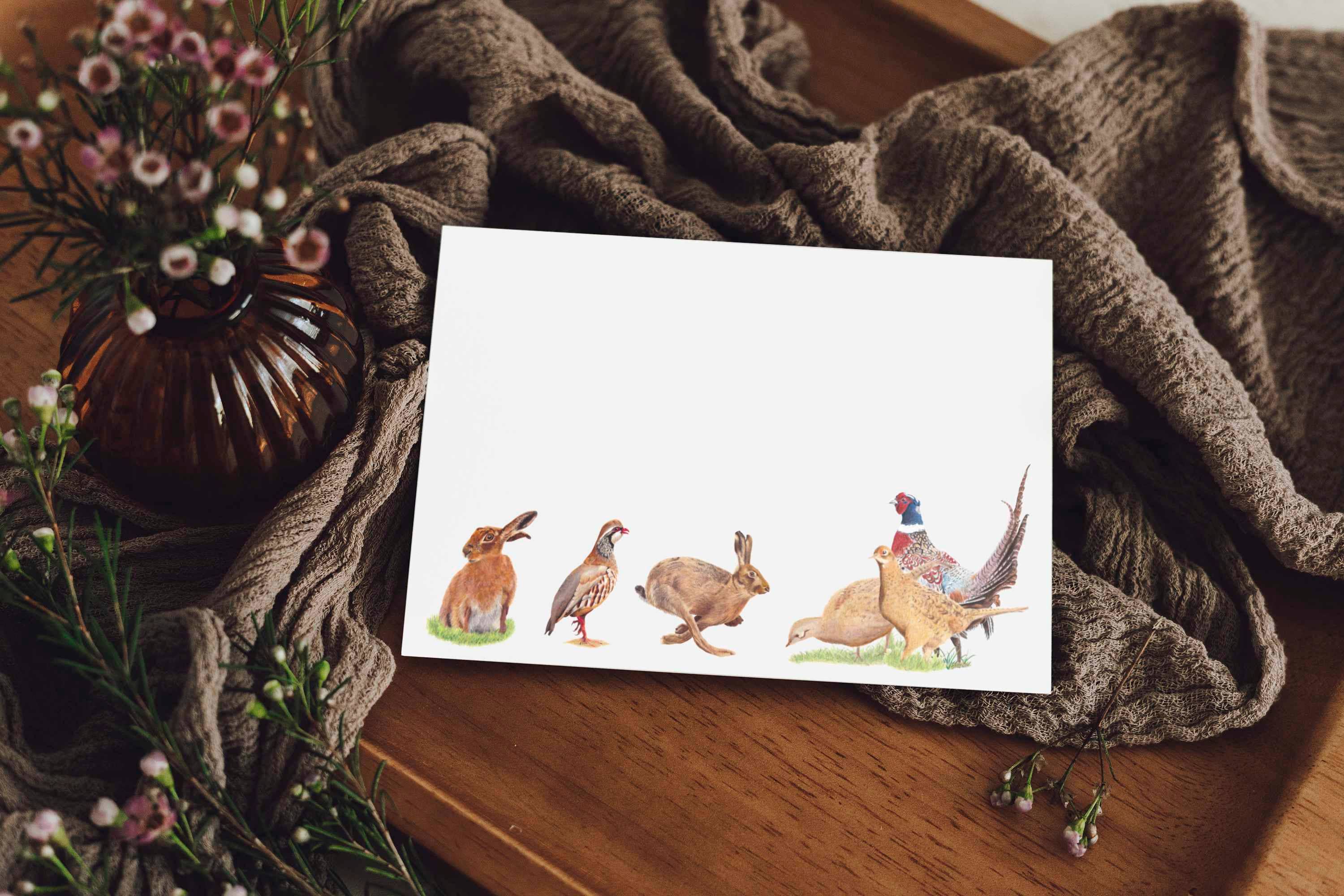 Gemini's Fine Art Studio - Wholesale Stationery/Notecard Set - Countryside Game Notecards/Place Cards | Gifts | Stationery0