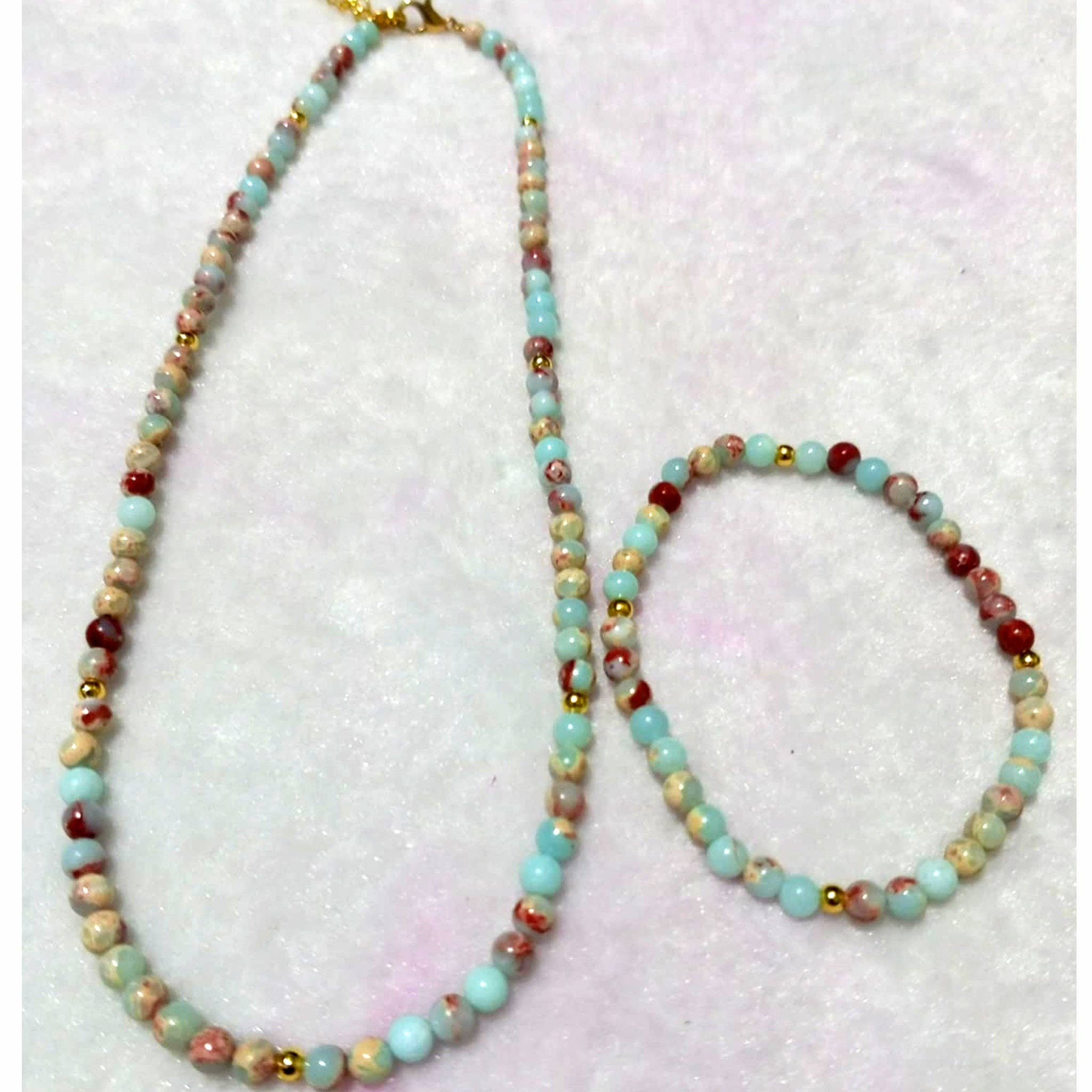 Lotusfeet - Wholesale Beaded Bracelet - M24S1B -8B Stone Bracelet6