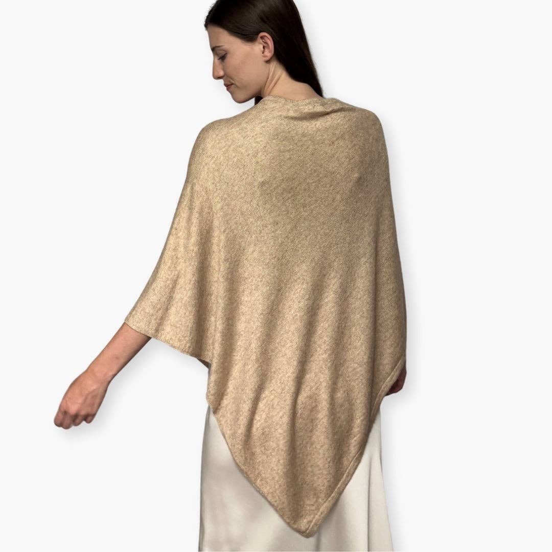 Humble Hilo - Wholesale Poncho - Women's - Humble Hilo Handloomed Cashmere Poncho, Classic17