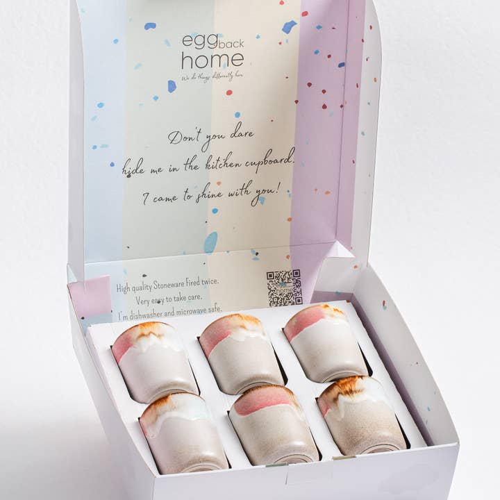 Melting Ice Cream Cup 260ml 6 Pieces Set Gift Collection for wholesale by Egg Back Home