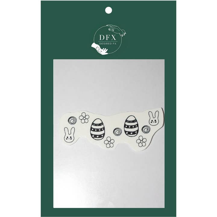 EASTER EGG (B&W) TEMPORARY TATTOO for wholesale by DESIRED FX