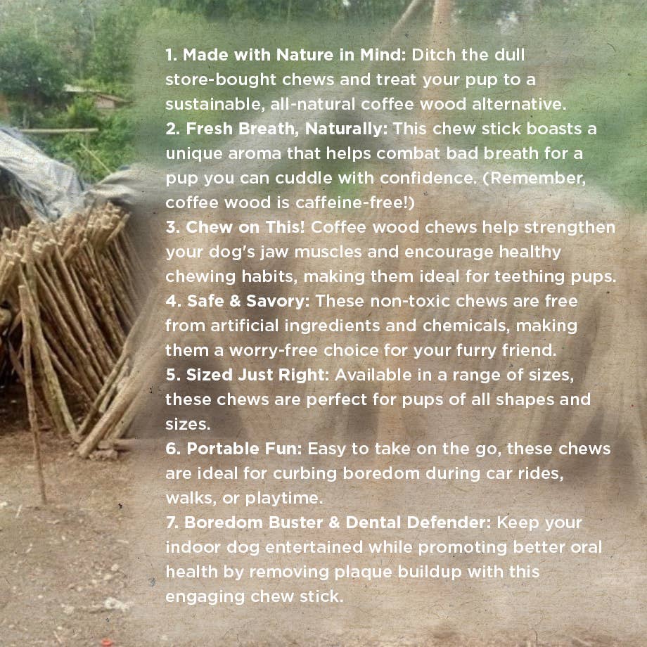 United Pet Brands – wholesale Pet chew toy – Dog – Coffee Wood & Coconut Rope Chew Toy for Dogs4