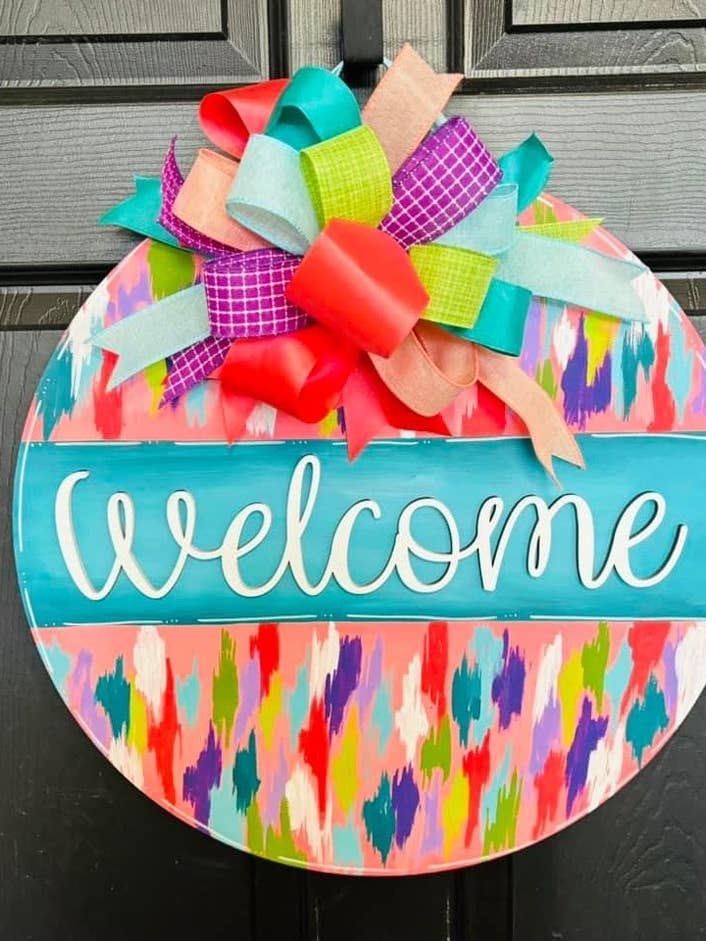 Cercle de bienvenue coloré d'été pour la vente par Chelle Belle's Creations